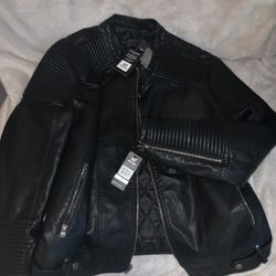 Faux Leather Jacket XL 80