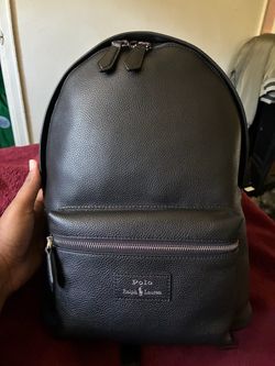 Ralph Lauren pebbled leather back pack