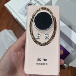 Nail Drill Machine Electric 45000RPM Rechargeable Portable Nail Drill Kit DIY Nail File Electric with Smart LCD Screen for Gel Nail Manicure and Pedic