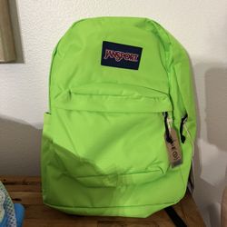 Brand New JanSport Backpack – Neon Green