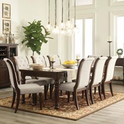 Brand New  Dining Room Set Table And Six Chair Ready For Delivery  Or Pick Up  