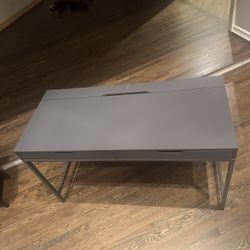 Gray IKEA Desk 