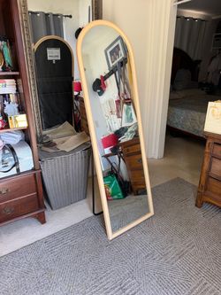 Full-Length Arched Floor Mirror