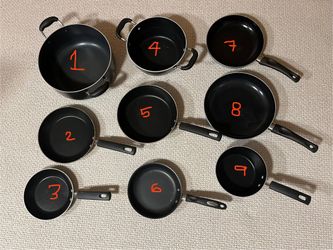 Assortment Of Pans And Pots Mix And Match