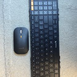 ProtoArc Foldable Bluetooth Keyboard with Wireless Mouse Set Rechargeable