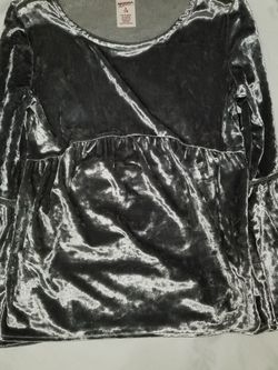 Long Sleeve Velvet Shirt