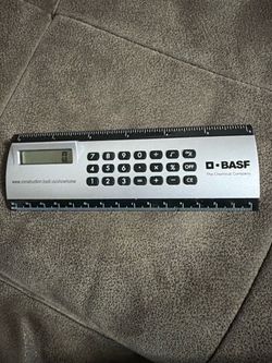 Vintage BASF The Chemical Company Promotional Calculator Ruler 6” / 15cm