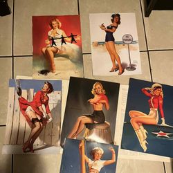 collection of vintage pin-up art printsBuffalo Bill's Wild West  