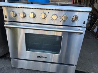 36” THOR KITCHEN Slide in six gas burners convection oven