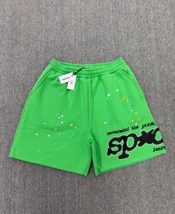 Sp5der shorts green