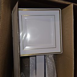 Plastic Square Shape Traditional Dinnerware 