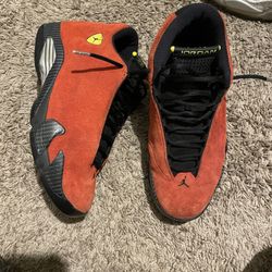 Sz 10.5 Jordan 14s Ferrari $40 FIRM NO TRADES
