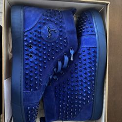 Christian Louboutin’s - Royal Blue High Top Louis Spikes