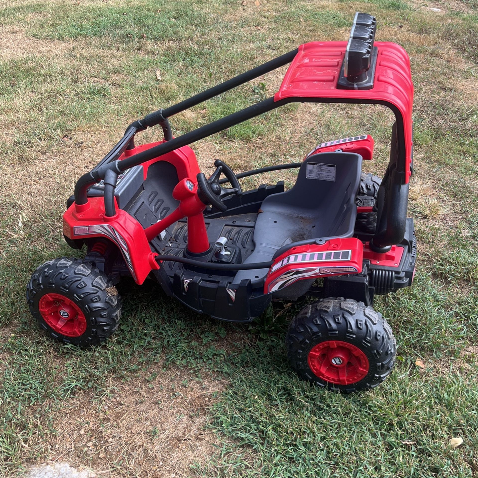 Power Wheels 12V Baia Trailster Powered Ride-On - Red/Black