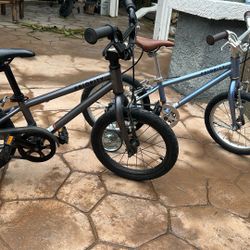 16” Bicycles With Training Wheels ( 1-black / 1 Blue)