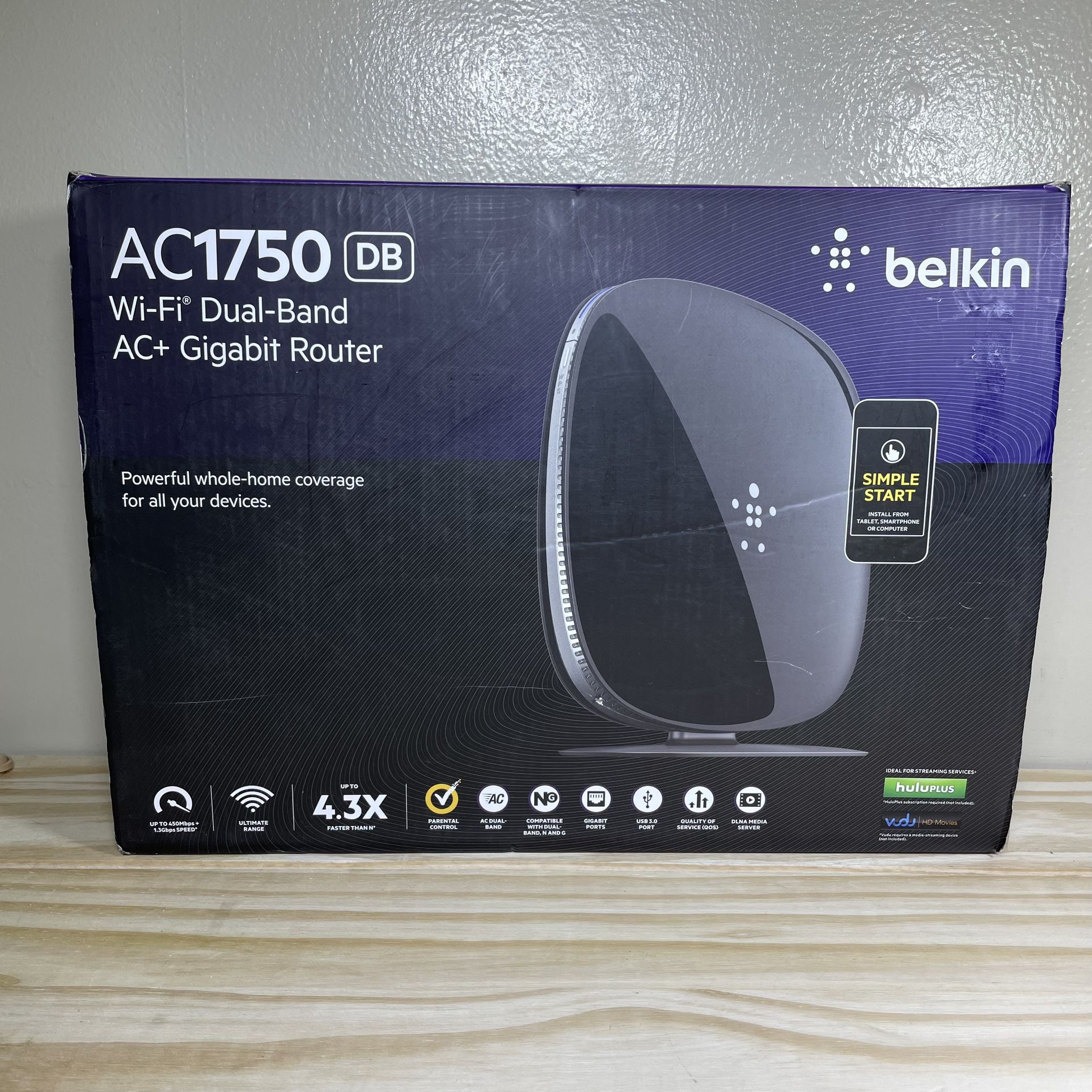 BELKIN - F9K1115_V2 - AC1750 Gigabit Wireless Dual Band Wi-Fi Router UOB TESTED!.  Used open box  Check out my other cool listings!!!  (: I might have