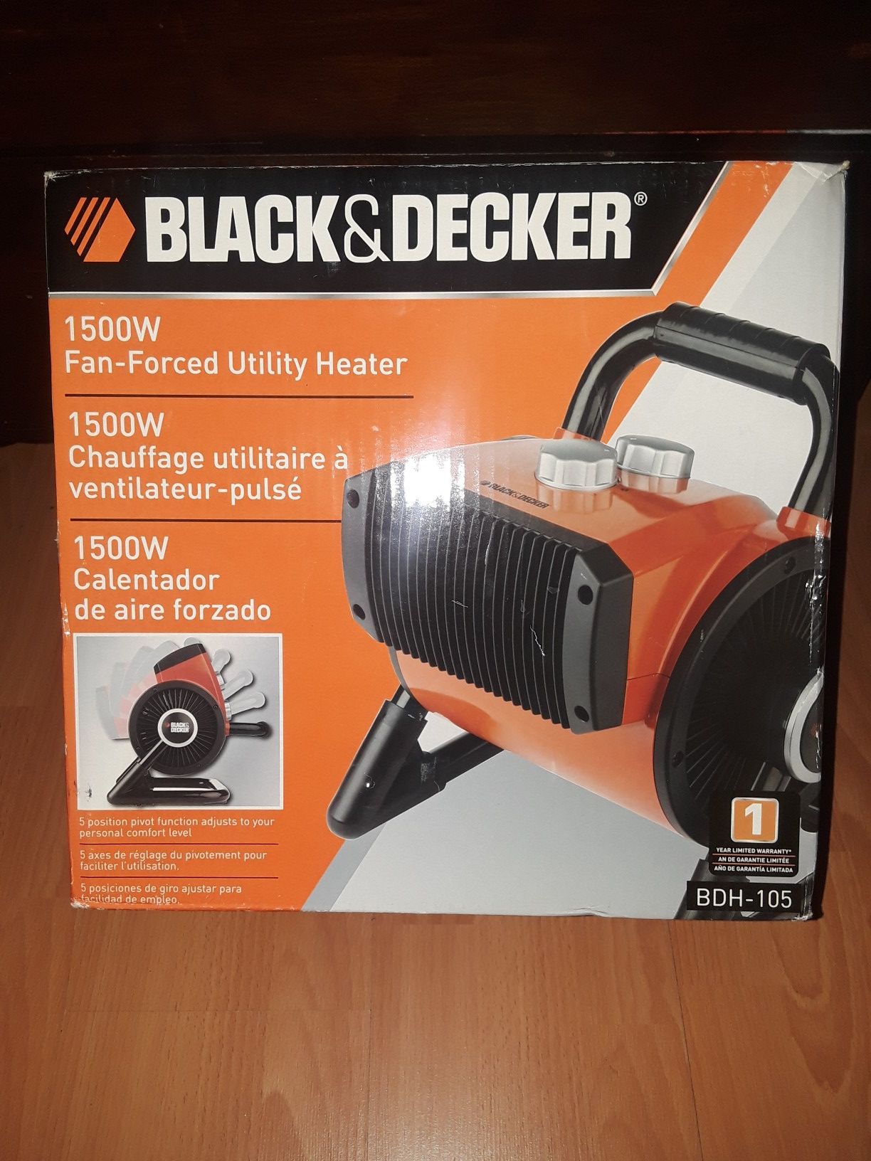 Brand new Black u0026 Decker fan-forced utility heater for Sale in Torrance, CA  - OfferUp