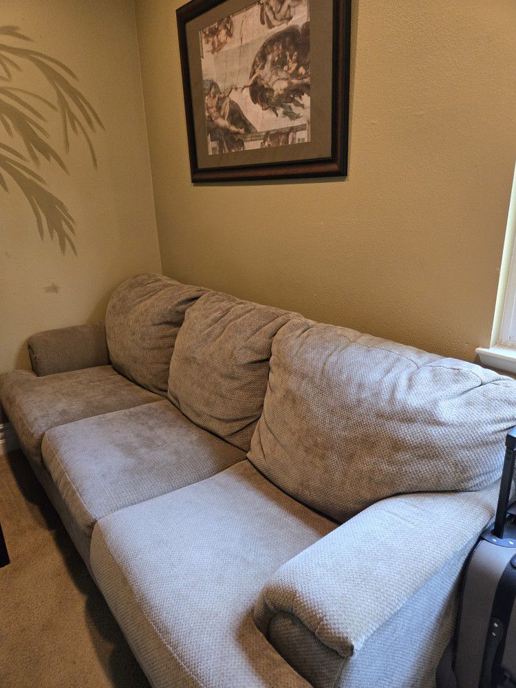 Couch/ Fold Out Queen Bed FREE