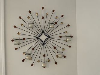 Starburst Wall Candle Holder Sconce
