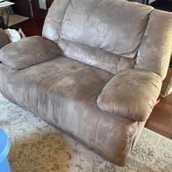 Ashley Furniture MicroSuede Sofa Set