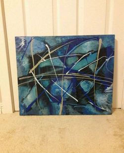 Abstract wall art original painting 24x20