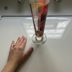 1990s E! Wild On Bud Bar ware Budweiser Pilsner Beer Glass