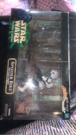 Star Wars Power of the Force Speeder Bike with Scout Trooper