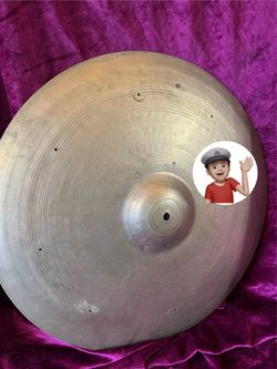 🔥 Vintage Zildjian 22” Sizzle Ride Cymbal Drum Set Drums