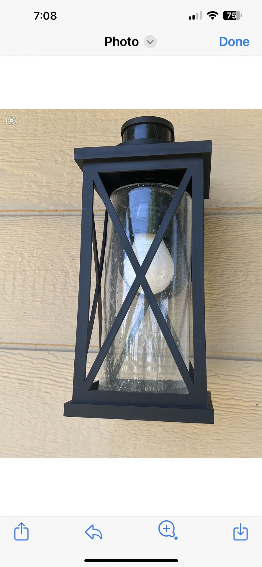 Outdoor Sensor Light Almost New $60