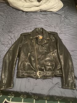 Harley Davidson 1960s Motorcycle Black Leather Jacket