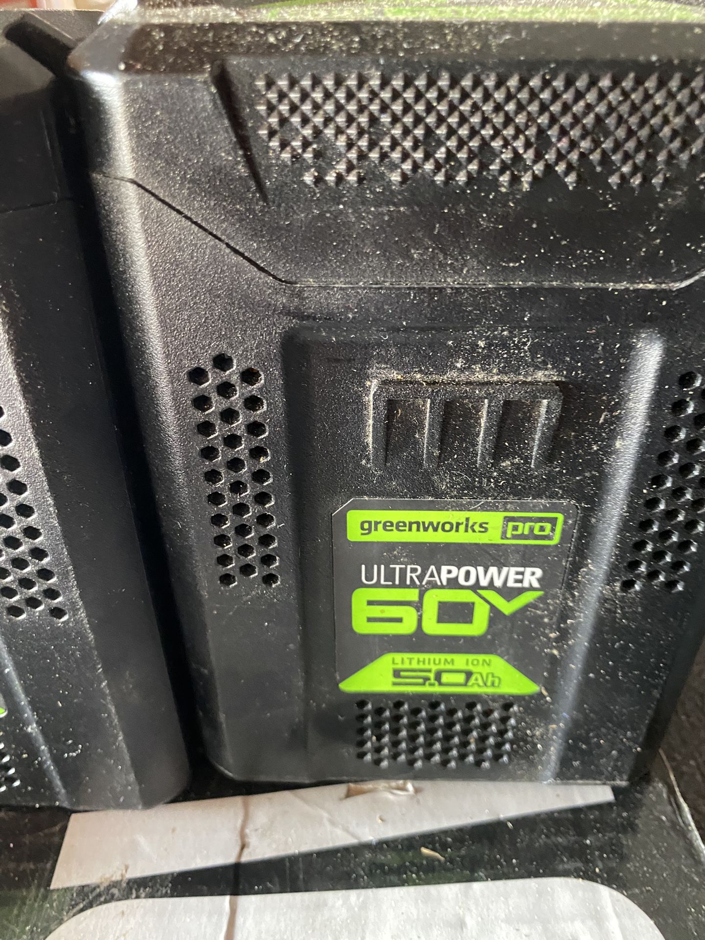 2 Greenworks 60 Volt Batteries 4 AH 5 AH