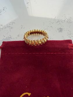 Sterling Silver Au750 over ring size 9