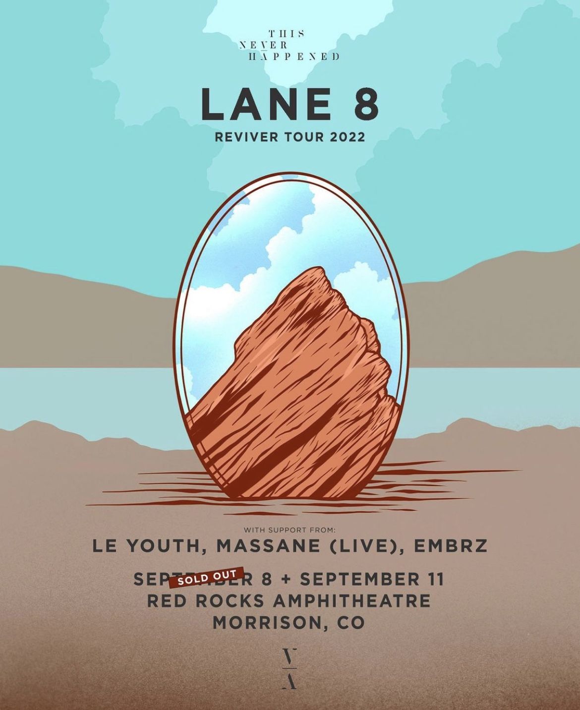 2 Lane 8 Red Rocks Tickets For 9/7