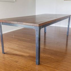 Industrial dining table by Bold MFG & Supply
