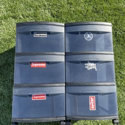 Sterlite Plastic 3 Drawers With Wheels 
