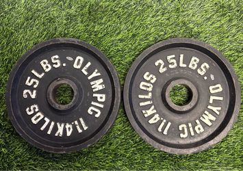 25 lb Olympic Weight Plates – Pair