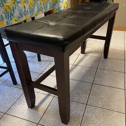 Leather Bench 