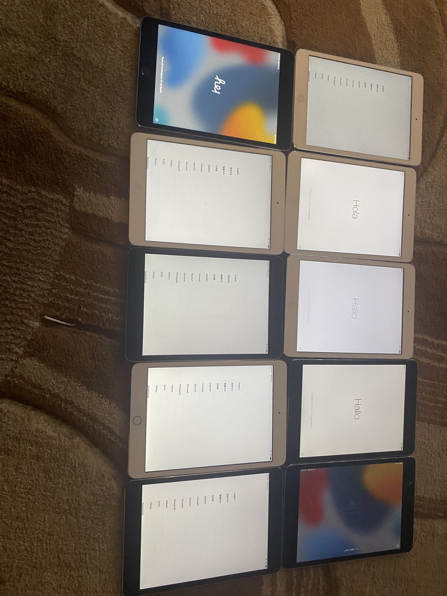 10 Set of iPad mini 1,2,3 and 4 iCloud locked