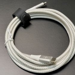 Belkin Boost Charge Braided USB-C Cable for iPhone - 2m/ 6.6ft - White