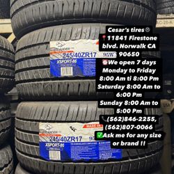 245/40R17 ATLANDER A SET OF FOUR NEW TIRES, INCLUDES MOUNTING AND BALANCING WITH WARRANTY, ASK  ME FOR ANY SIZE OR BRAND, WE HAVE THE BEST PRICES!!