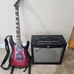 Jackson Dinky JS 32Q + Fender Mustang 2 AMP + Boss SD-1
