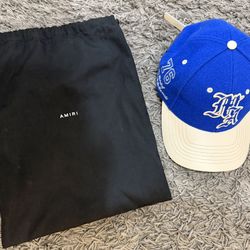 Amiri MA Spirit Two Tone Hat 'Blue' New Authentic 