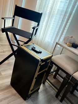 Makeup travel kit and Director chair