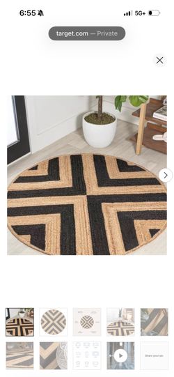 6’ Round Area Rug
