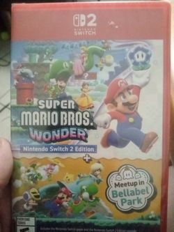 Super Mario Brothers wonder for switch 2