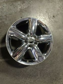 11 12 13 14 15 16 DODGE DURANGO ALLOY CHROME WHEEL RIM 20x8 20 x 8 OEM USED