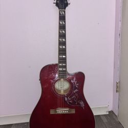 Epiphone Hummingbird EC Studio Limited-Edition Guitar Center-Exclusive Acoustic-Electric Guitar Wine Red
