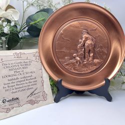 Creative World Miniatures Copper Plate – “Looking Out to Sea” – Norman Rockwell – 8” – #3799/15000 
