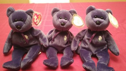 3 Princess Diana Beanie Babies