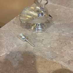 Silver Sugar Holder & Scooper
